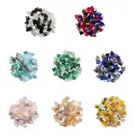 400Pcs 8 Colors Electroplate Glass Beads
