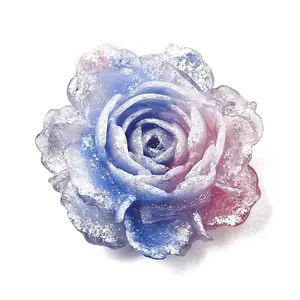 Two Tone Opaque Resin & Glitter Powder Cabochons