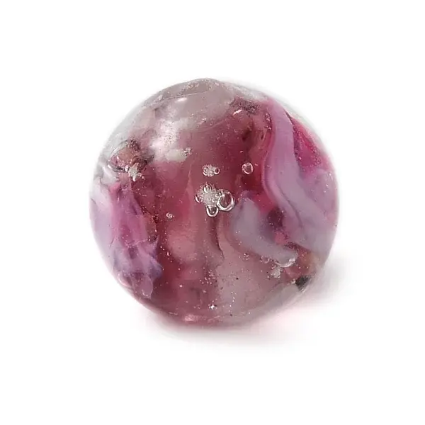 Handmade Silver Foil Glass Lampwork Beads