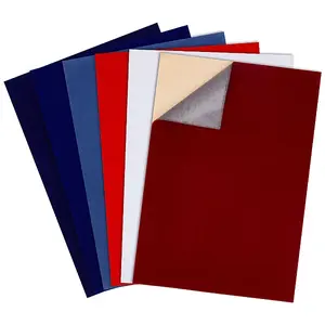 24Pcs 6 Colors Jewelry Flocking Cloth