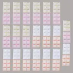 40 Sheets 4 Colors Paper Handwritten Blank Stickers
