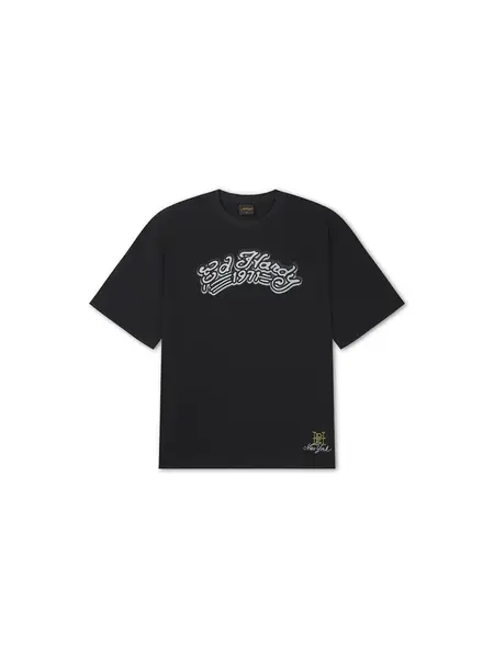 Ed Hardy Tričko  čierna / biela