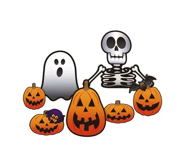 Dekoračné výrezy Halloween Trick Treat 7ks