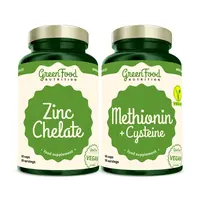 GreenFood Nutrition Duopack Methionin + Cysteine 90cps. + Zinc Chelate 60 cps