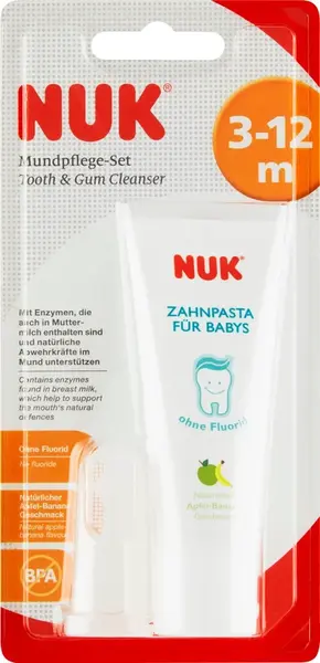NUK DETSKÁ ZUBNÁ PASTA + NÁPRSTOK