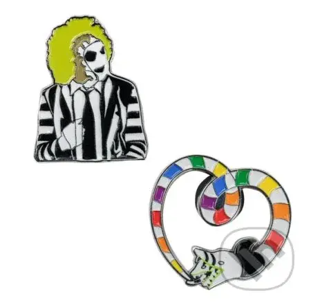 Beetlejuice Odznaky - Beetlejuice & Sandworm 2 ks