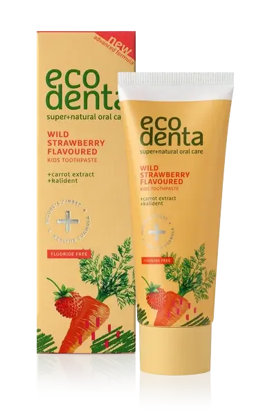 Ecodenta Detská zubná pasta s príchuťou Lesná jahoda