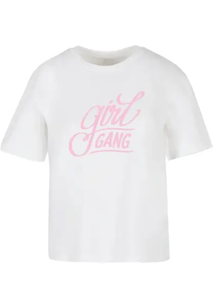 Women's T-shirt Girl Gang Wording white