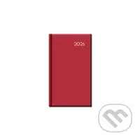 Mini diár FALCON 2026 (červený) (12-mesačný, A6)