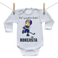 Boodyy Body s dlhým rukávom Keď vyrastiem budem hokejista 56 (0-2 mesiace)