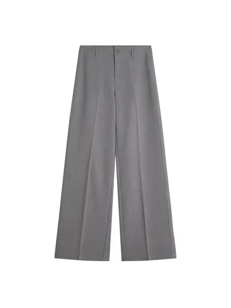 Bershka Nohavice s pukmi  sivá