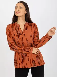 Blouse-D73771M11081A-light brown