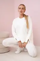 Set s oversize halenkou ecru