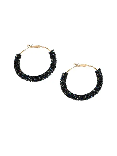 SOHI Náušnice ' Rihana '  čierna