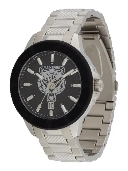 Plein Sport Analógové hodinky  čierna / strieborná
