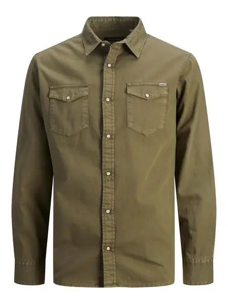 JACK & JONES Košeľa 'Sheridan'  olivová