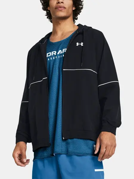 Under Armour Bunda UA Baseline Woven Jacket-BLK - Pánské