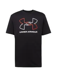 UNDER ARMOUR Funkčné tričko 'Foundation'  červená / čierna / biela