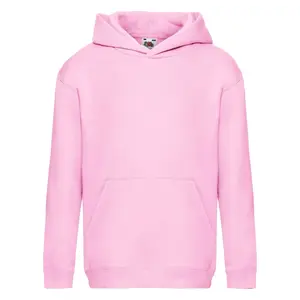 Pink Hooded Sweat Fruit of the Loom