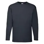 Navy Value Men's Long Sleeve T-shirt Fruit of the Loom