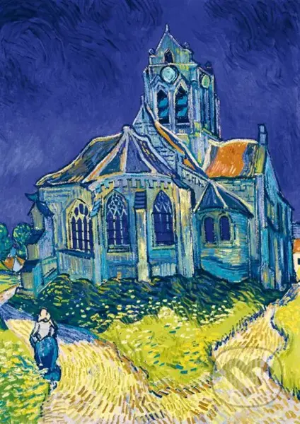 Vincent Van Gogh - The Church in Auvers-sur-Oise, 1890 - puzzle z kategorie Umělecké