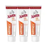 Elmex Zubní pasta Junior Professional Trio 3 x 75 ml