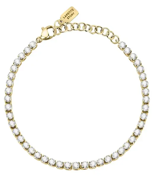 La Petite Story Elegantní pozlacený náramek s krystaly Friendship LPS05ARR73