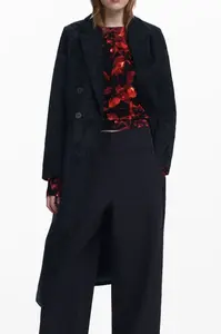 Čierny kabát Desigual pre ženy