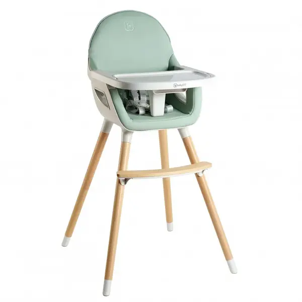 BABYGO jídelní židlička Scandi Green