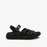 Černé dámské kožené sandály Geox - Dámské