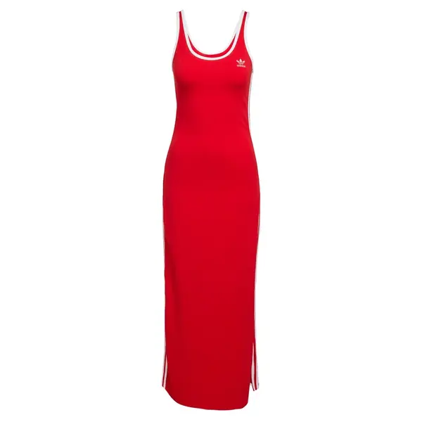 ADIDAS ORIGINALS Šaty 'Adicolor'  jasne červená / biela