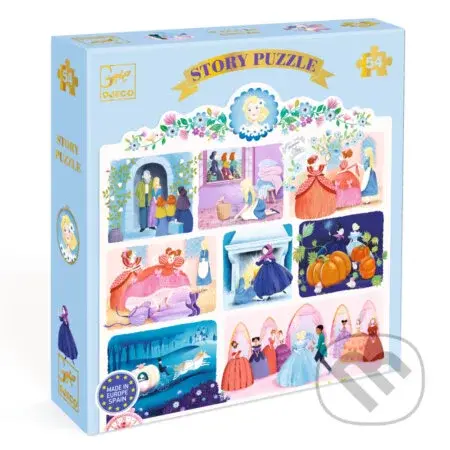 Príbehové Puzzle: Popoluška - puzzle z kategorie 15 - 60 dílků