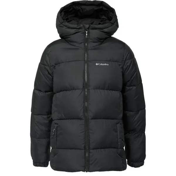 Columbia PUFFECT™ HOODED JACKET Detská zimná bunda, čierna, veľkosť