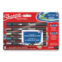Akrylový popisovač Sharpie Acrylic Marker Bullet - sada 5 barev
