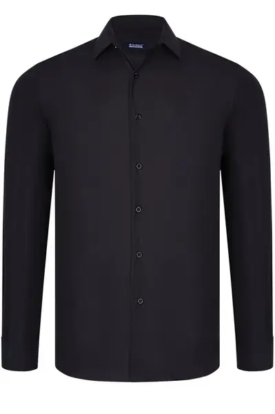 G926 DEWBERRY MEN'S SHIRT-BLACK