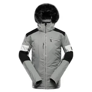 Pánská lyžařská bunda s membránou ptx snow alpine pro dam šedá xl