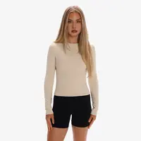 Dámské tričko s dlouhým rukávem exalted flexmotion krémová s