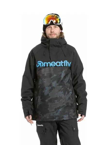 Meatfly pánská SNB & SKI bunda Slinger Mossy Petrol | Modrá | Velikost S