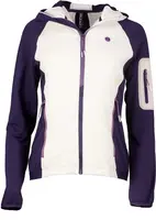 Dámská zateplená mikina gts 405951 bílá/fialová 36