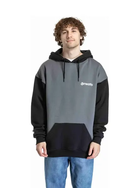 Meatfly unisex mikina Fry Black / Grey | Černá | Velikost XL/XXL