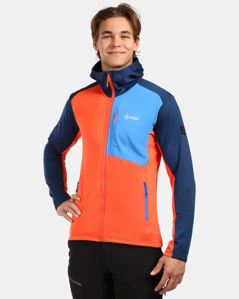 Pánská fleecová mikina kilpi sevelen-m oranžová m