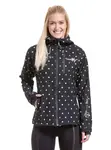 Dámská softshellový bunda meatfly zaja černá/puntíky l