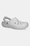 Pantofle Crocs Classic Lined Clog šedá barva, 203591