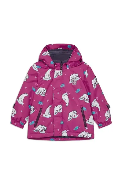 Dětská bunda Lego LWJERI 701 růžová barva, 11010977