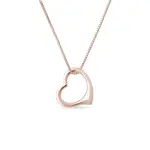 Náhrdelník se srdíčkem z růžového zlata KLENOTA