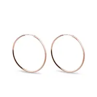 25mm kruhy z růžového zlata KLENOTA