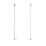 Dlhé náušnice z bieleho zlata s lab grown diamantmi KLENOTA