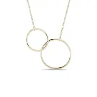 Zlatý náhrdelník s krúžkami KLENOTA