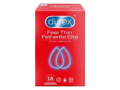Prezervativ DUREX Feel Thin Extra Lubricated 18ks