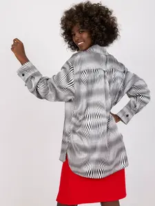 Vzorovaná košile s dlouhými rukávy